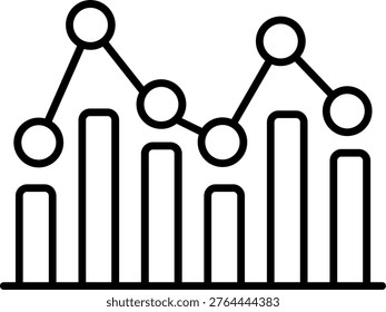 Market Analysis Icon Vector Element line icon design vector icons
