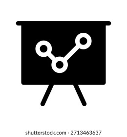 Icono de análisis de mercado Ilustración de diseño de símbolo de Vector