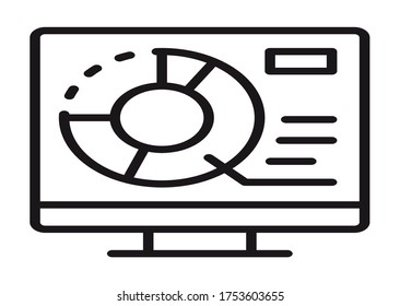 vector de icono del ANÁLISIS DE MERCADO para la web y la aplicación