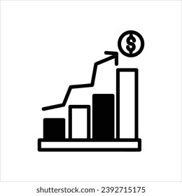  Icono de Análisis de mercado con vector de fondo blanco