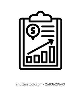Market Analysis line icon , vector, pixel perfect, illustrator file 
