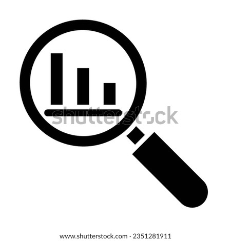 Market Analysis Vector Glyph Icon For Personal And Commercial Use.

