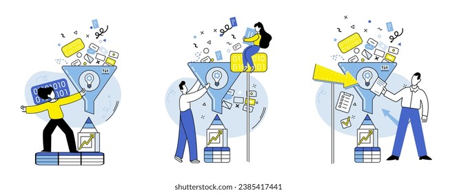 Market analysis vector illustration. Digital platforms provide vast amounts information for market analysis and strategic decision making A comprehensive market analysis report offers valuable