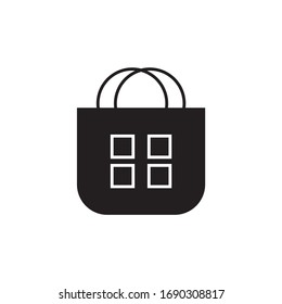 market, bag, store icon vector illustration