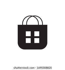 market, bag, store icon vector illustration