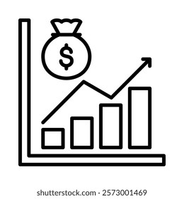 Market Capitalization Icon Element For Design
