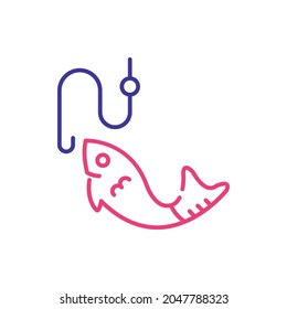 market capture strategy vector 2 colour icon style illustration. EPS 10 file