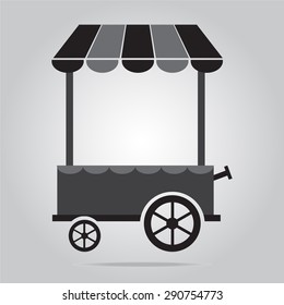 Market cart icon vector illustration