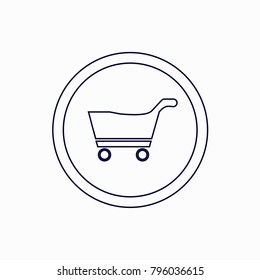 market cart icon, Vector illustration