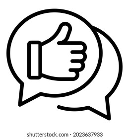 Market chat icon outline vector. Web target. Business target
