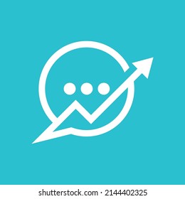 Market Chat Logo, Simple and Modern, EPS 10 vector