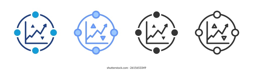 Market Condition icon set multiple style collection