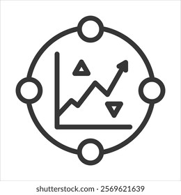 Market Condition Outline Icon Vector Illustration