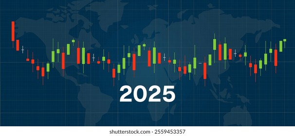 Market consolidation in 2025 stock exchange candle stick chart sideways support level not going anywhere economy finance