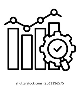 Market Correction Icon Element For Design