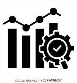 Market Correction Icon Element For Design