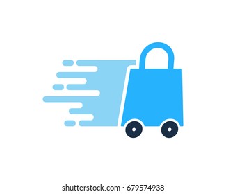 Market Delivery Icon Logo Design Element