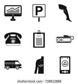 Market development icons set. Simple set of 9 market development vector icons for web isolated on white background