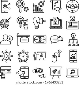 
Market and Economics Vector icons set every single icon can be easily modified or edited
