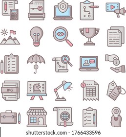 
Market and Economics Vector icons set every single icon can be easily modified or edited
