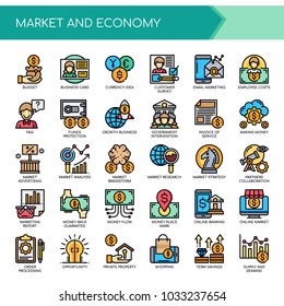 Market and Economy , Thin Line and Pixel Perfect Icons
