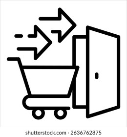 Market Entry Plan Icon Element For Design