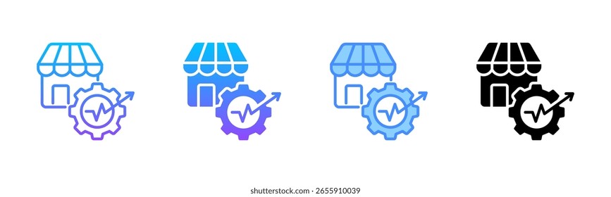 Market Entry Strategy Multi Style Icon Set
