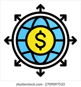 Markterweiterungs-Symbolelement für Design