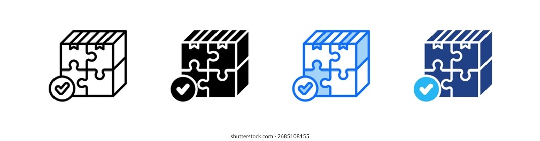 Market Fit Symbol Set Multiple Style Collection