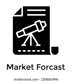 
A market forecast for market analysis 
