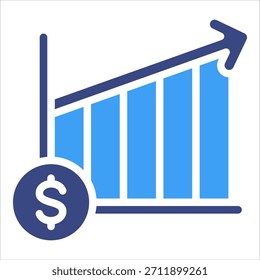Elemento de icono de previsión de mercado para diseño