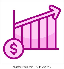 Elemento de icono de previsión de mercado para diseño