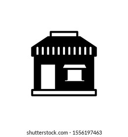 Market glyph icon black and white