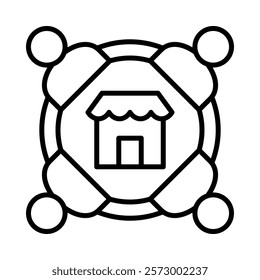 Market Icon Element For Design