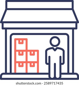 Market Icon Element for Design