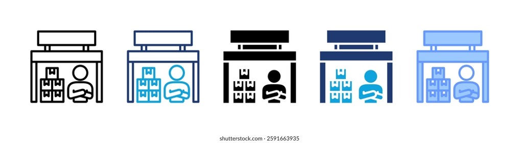Market Icon Element For Design