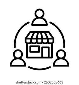 Market Icon Element for Design