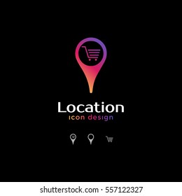 market icon. location icon for map