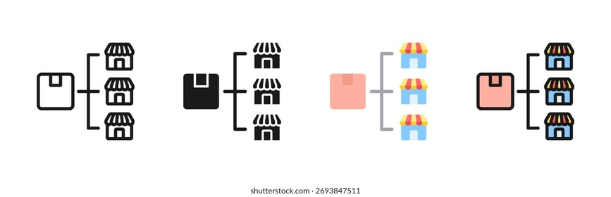 Market Icon Pack In Multiple Styles