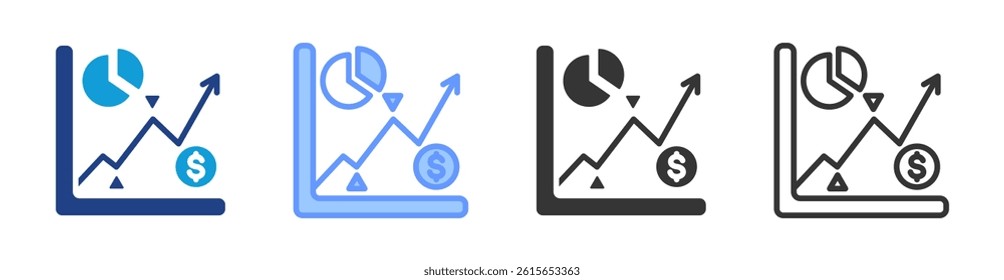 Market icon set multiple style collection