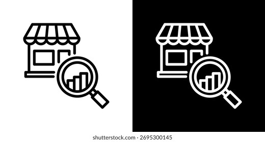 Market Icon Set Multiple Style Vector Illustration