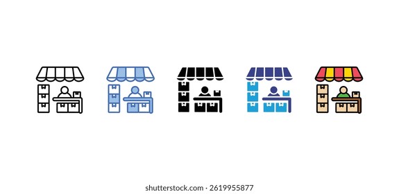 Market   icon sets collection multi style
