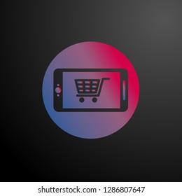 market, icon for user interface, vector