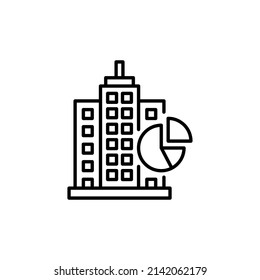 icono de mercado en vector. logotipo