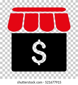 Market icon. Vector pictograph style is a flat symbol, color, chess transparent background. Designed for software and web interface toolbars and menus.