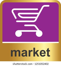 market icon for web and print 