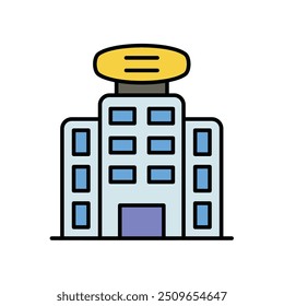 market icon with white background vector stock illustration