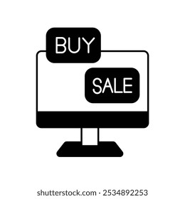 market icon with white background vector stock illustration
