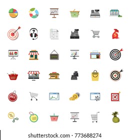 Market icons set