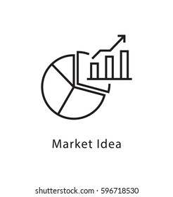 Market Idea Vector Line Icon